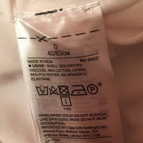 NWOT Banana Republic Pineapple Pencil Skirt 0 white beaded - Picture 7 of 7